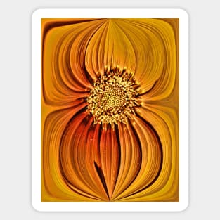 Orange Gazania Design Sticker